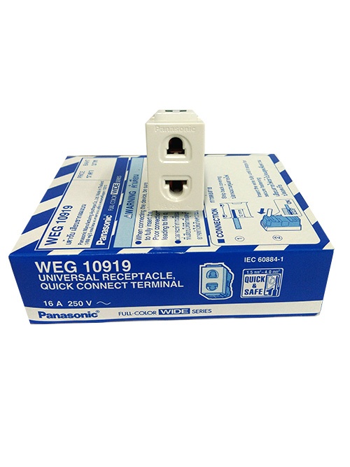 Panasonic ปลั๊กฝังเดียว WEG10919 พานาโซนิต Full-Color Wide Series