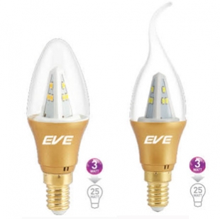LED CANDLE OPERA ROUND CLEAR