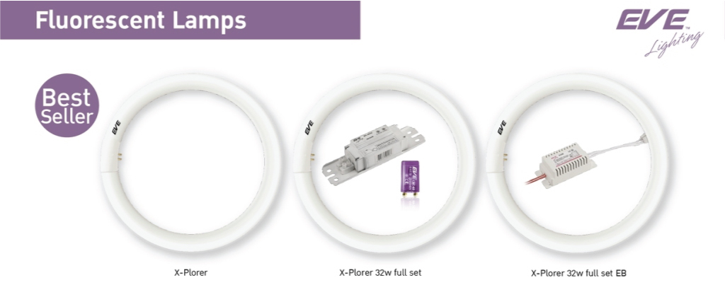 หลอดฟลูออเรสเซนต์ ชนิดกลม X - PLORER  รุ่น มาตรฐาน