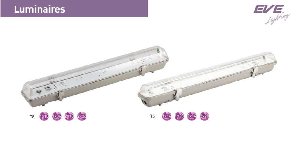 โคมกันน้ำหันฝุ่น รุ่น SEAL T8 , T5
