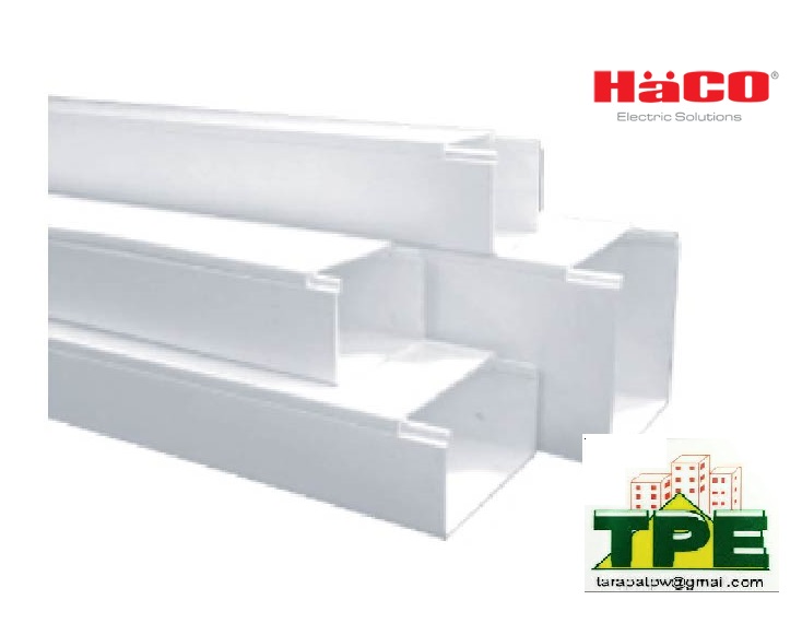 รางเดินสายไฟฟ้า uPVC  ( รุ่นใหญ่ )   HACO