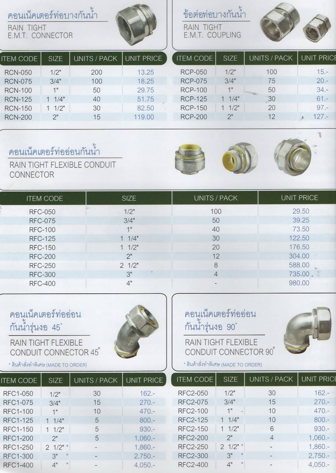 คอนเน็คเตอร์ท่อบางกันน้ำ , คอนเน็คเตอร์ท่อออ่อนกันน้ำ